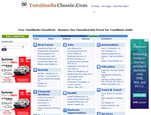 Tablet Screenshot of classifieds.tamilnaduclassic.com